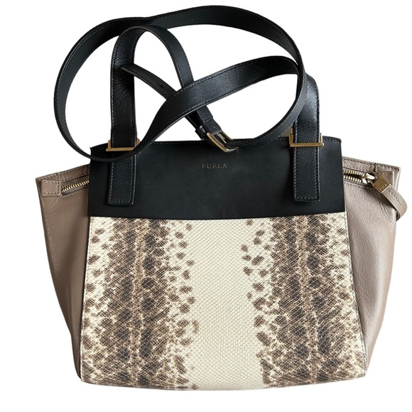 Furla Python Colorblock Leather Dolce Vita long strap - Picture 7 of 12